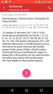 Bus Madrid android App screenshot 0